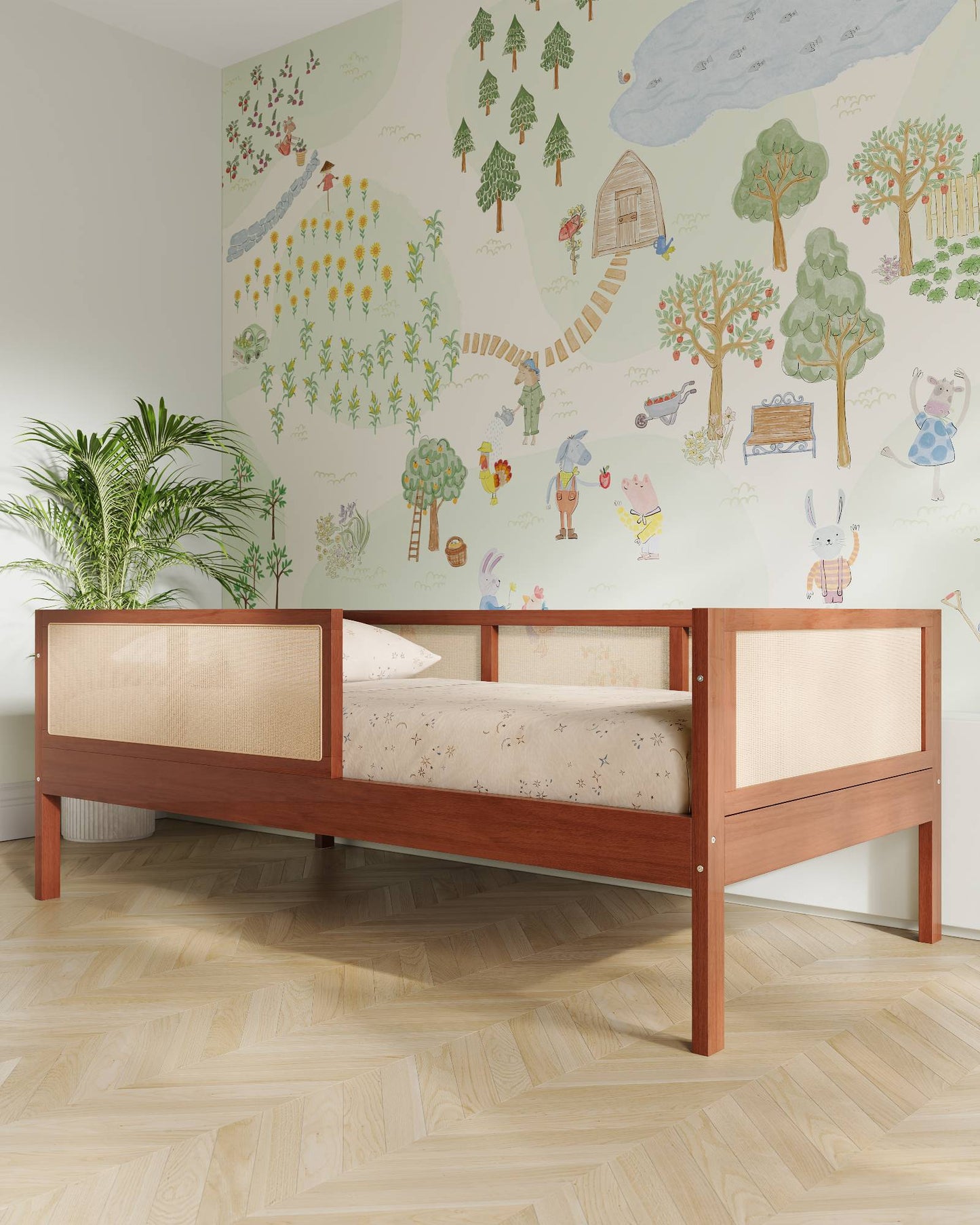 Lit enfant Our House | Lit Montessori convertible au sol en lit simple