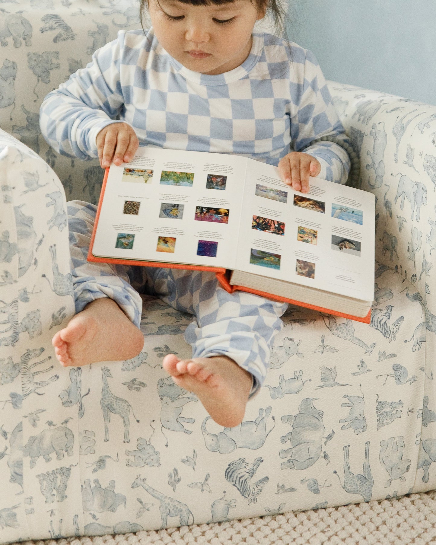 La mini-chaise Hop en sergé
