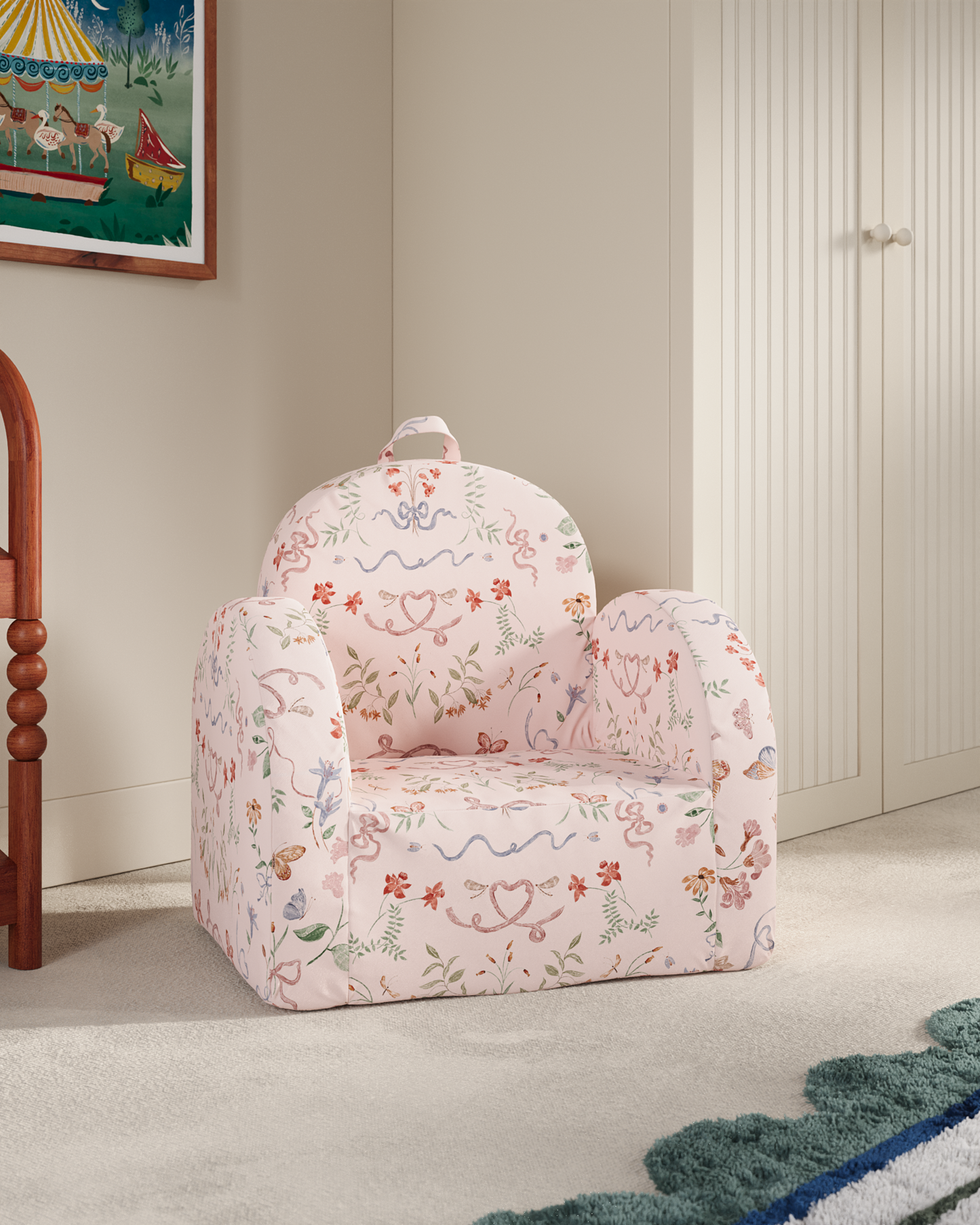 La mini-chaise Hop en sergé