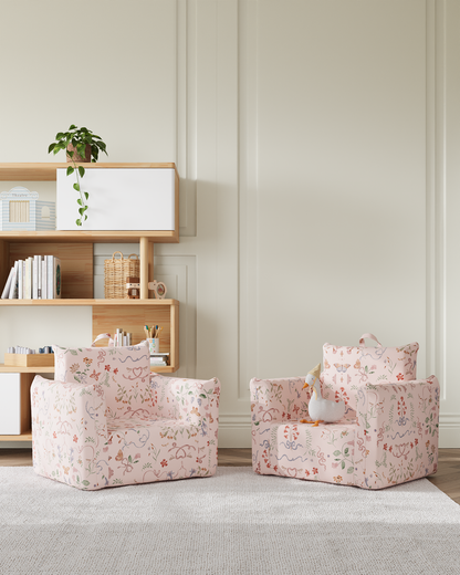 Le fauteuil Hug Mini en sergé